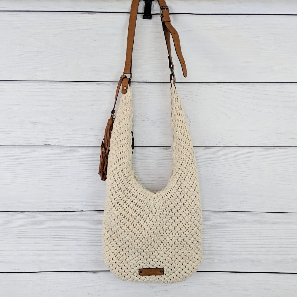 Lucky Brand Cream Hobo Bag
